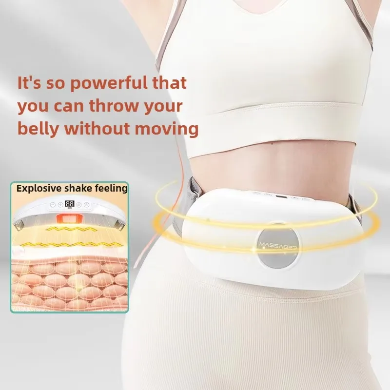 Full-Automatic Waist Massager Abdominal Heating Belly Throwing Machine High Frequency Vibration Portable Fat Reducing Machine