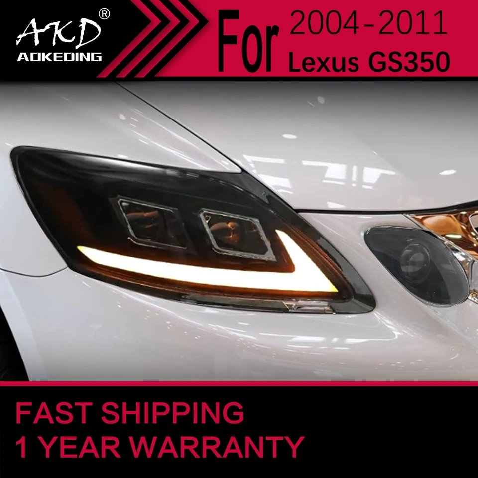 Lexus gs-車用LEDヘッドライト,2004-2012,gs300,gs350,dl