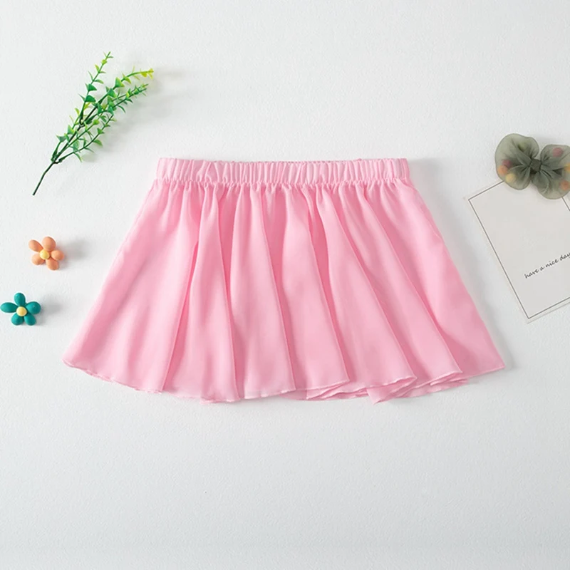 Children Girls Dance Tulle Skirt Ballet Short Skirts Tutu Stage Wear Mini Dance Skirt Pink Black Dance Skirts