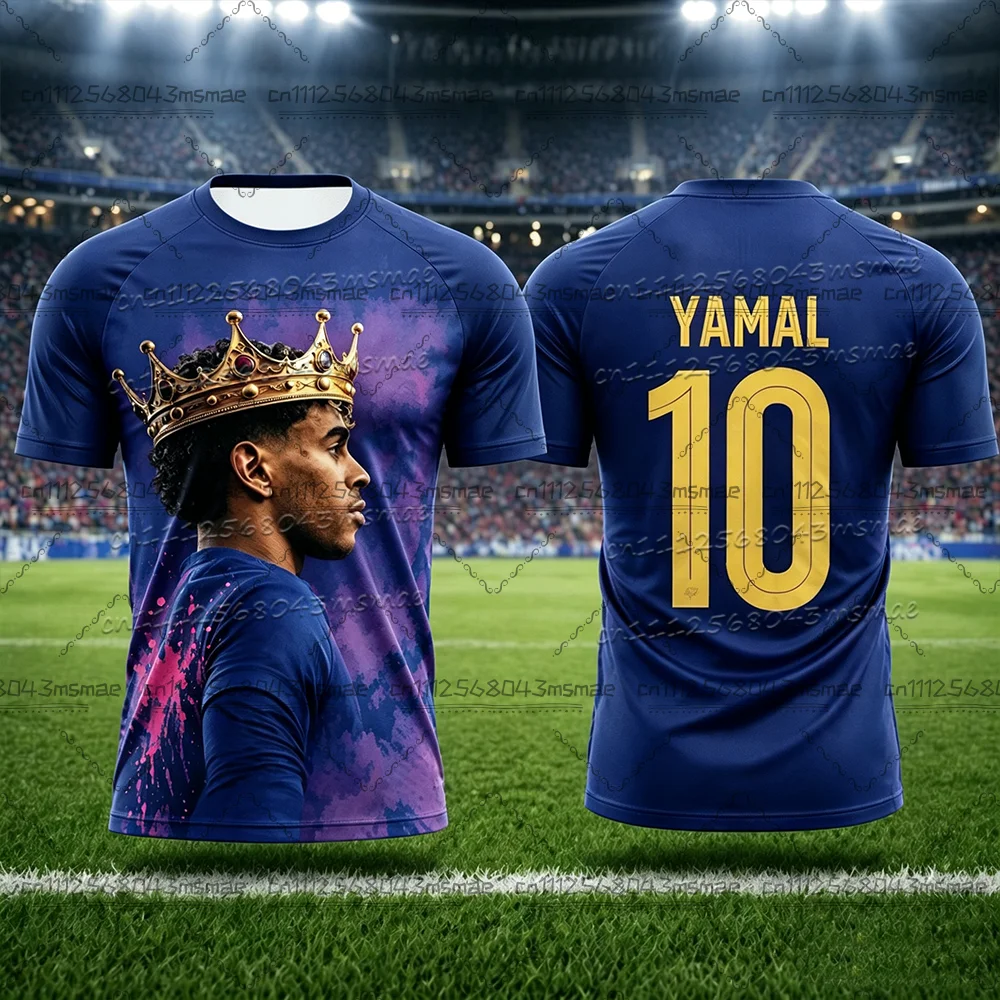 2026/27 Summer New NO.10 3D Printed Children's Sportswear Football Shirt and T-shirt Suitable for Daily Exercise