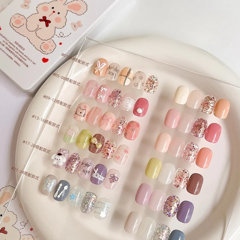 24 Colors Solid Gel Glitter UV Gel Polish Palette Japanese Nail Cream Art Semi Permanent Soak Off Gel Varnishes for Manicure