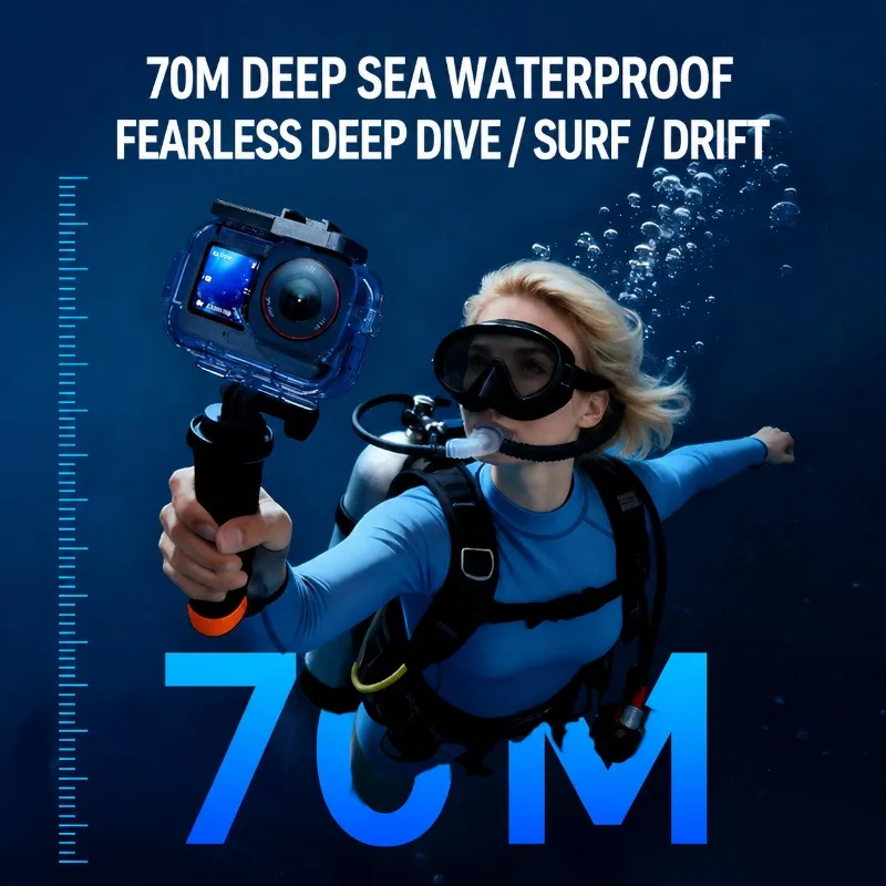 Waterproof Diving Protective Housing Compatible for DJI Action6 Camera Under‑water Shooting Shell Shock‑proof Practical