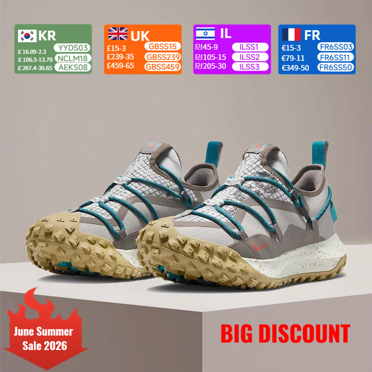 

Nike ACG Mountain Fly Outdoor Anti-Slip, Durable, Cushioned, High-Traction Hiking and Trail Running Shoes IB7328-001