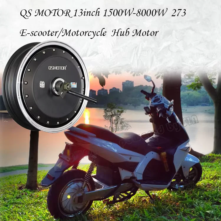

QS260 13Inch 3000W High Power BLDC In-Wheel Motor for Electric Scooter Motorcycle QSMotor V1.12 Performance Replacement Part