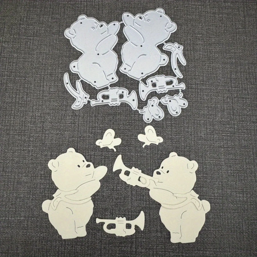Neue Ankunft Neugierigen Bär Schneiden Stirbt Form Stempel Serie Sammelalbum Papier Handwerk Messer Form Klinge Punch Schablonen Fotoalben