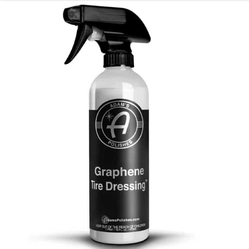 

Средство для ухода за шинами Adam's Polishes Graphene - глубокое черное покрытие с графеном, нелипкое, для детейлинга автомобиля (16 унций)