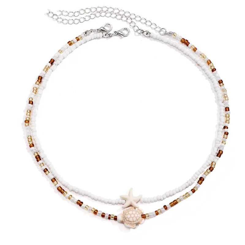 Tidepool Starfish Necklace, Beach Boho Jewelry Gift