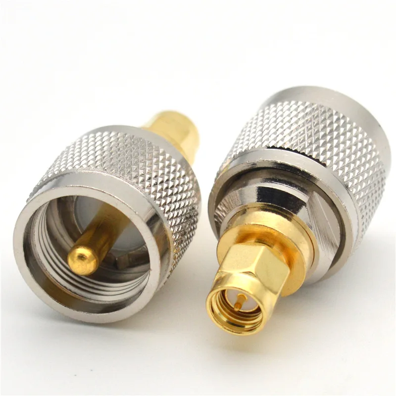 1 Stück UHF-Stecker auf SMA-Stecker RF-Koaxialadapter PL259 SO239 auf SMA-Kupferanschluss – Detail 2