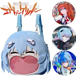 Neon Genesis Evangelion Itabag Cartoon Rei Ayanami Translucent Big Mouth Backpack Anime Peripherals Children's Holiday Gifts