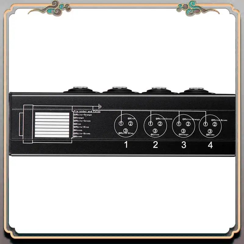 A46M-4Pair extensor de Cable de Audio DMX sobre red XLR de 4 canales y 3 pines o 6,3 Mm, extensor de señal de red DMX512 macho + hembra