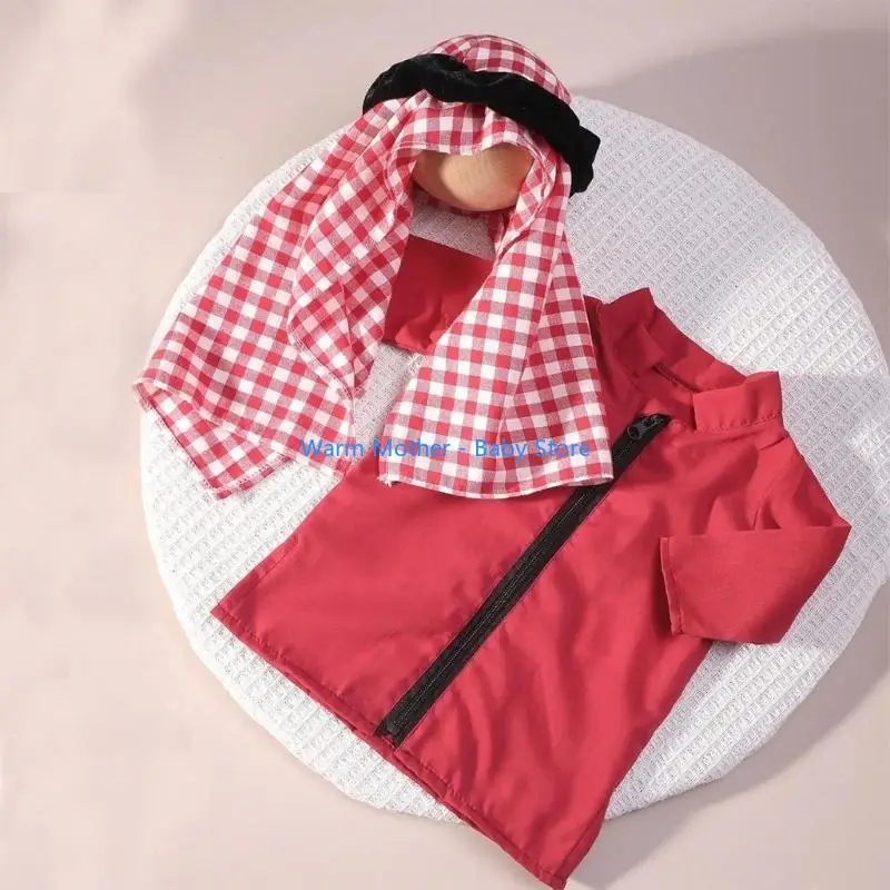 ملابس التصوير الفوتوغرافي لحديثي الولادة في الشرق الأوسط للأولاد مستلزمات التصوير الفوتوغرافي رداء الرأس 57QE