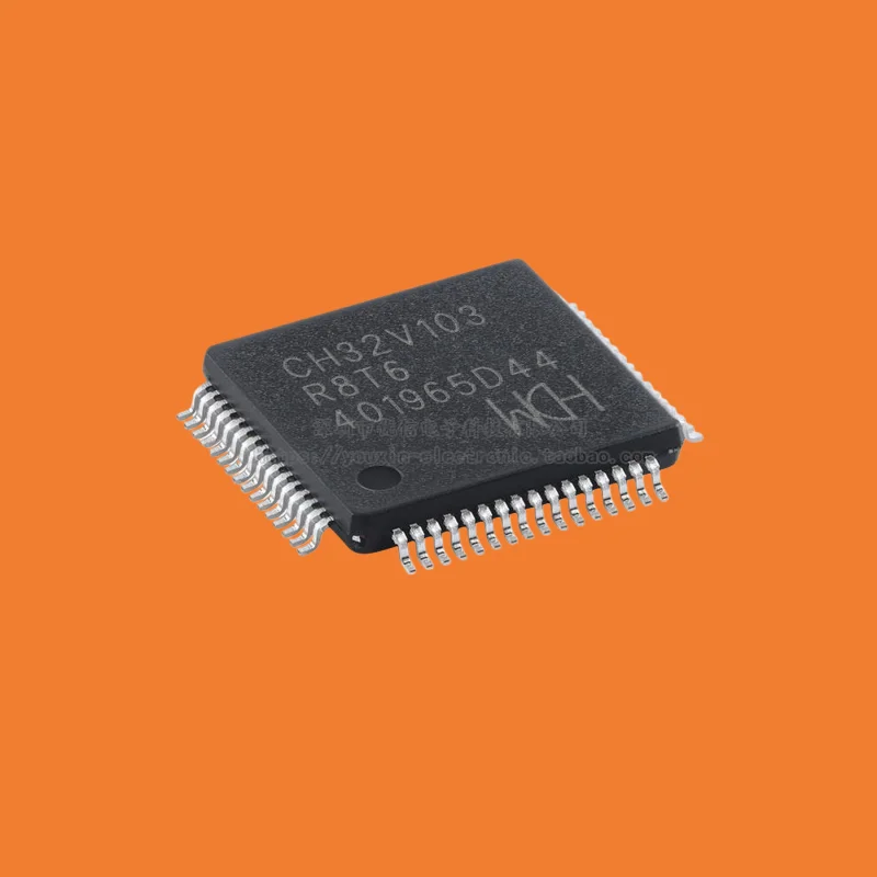 10pcs/Original genuine CH32V103R8T6 LQFP-64 RISC-V core 32-bit microcontroller MCU