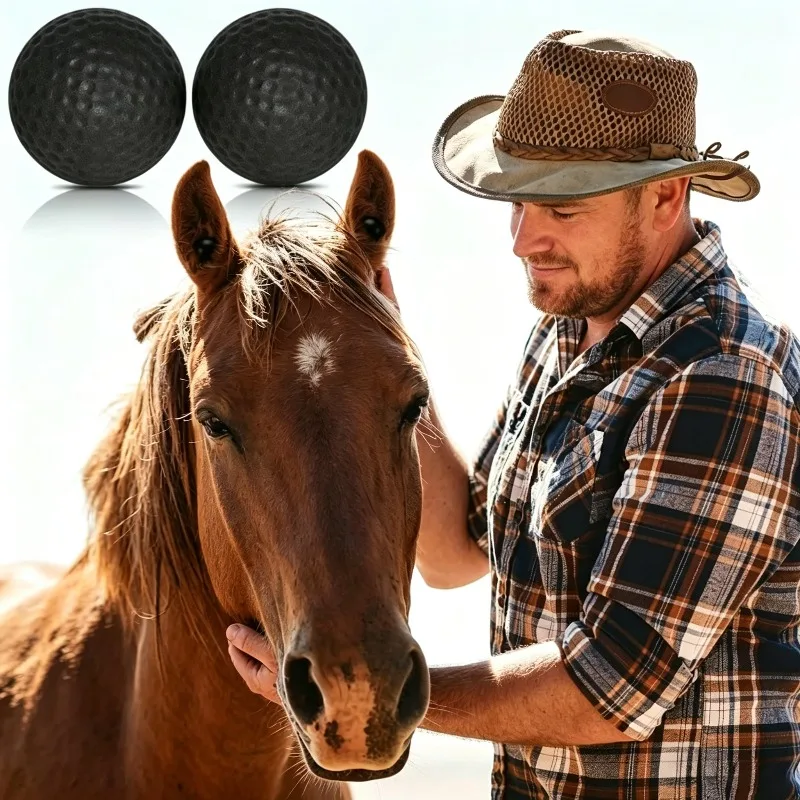2Pcs Horse Ear Plugs 4cm Noise Cancelling Foam Balls Equine Hearing Protection for Riding Training Competition