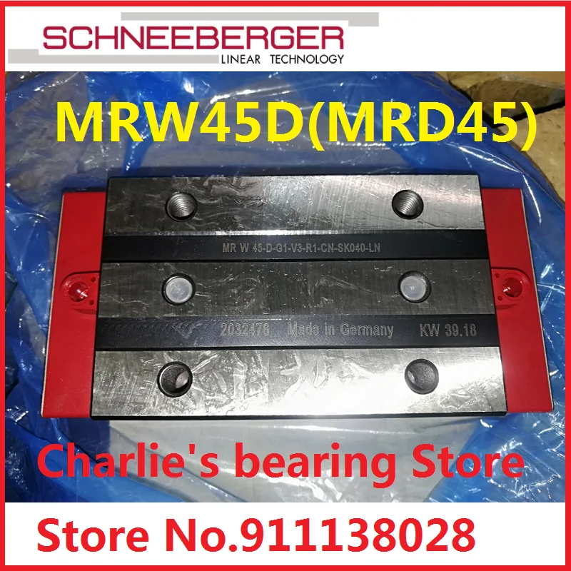 1pc 100% brand new original genuine SCHNEEBERGER Roller-MONORAIL block MRW45D(MRD45)
