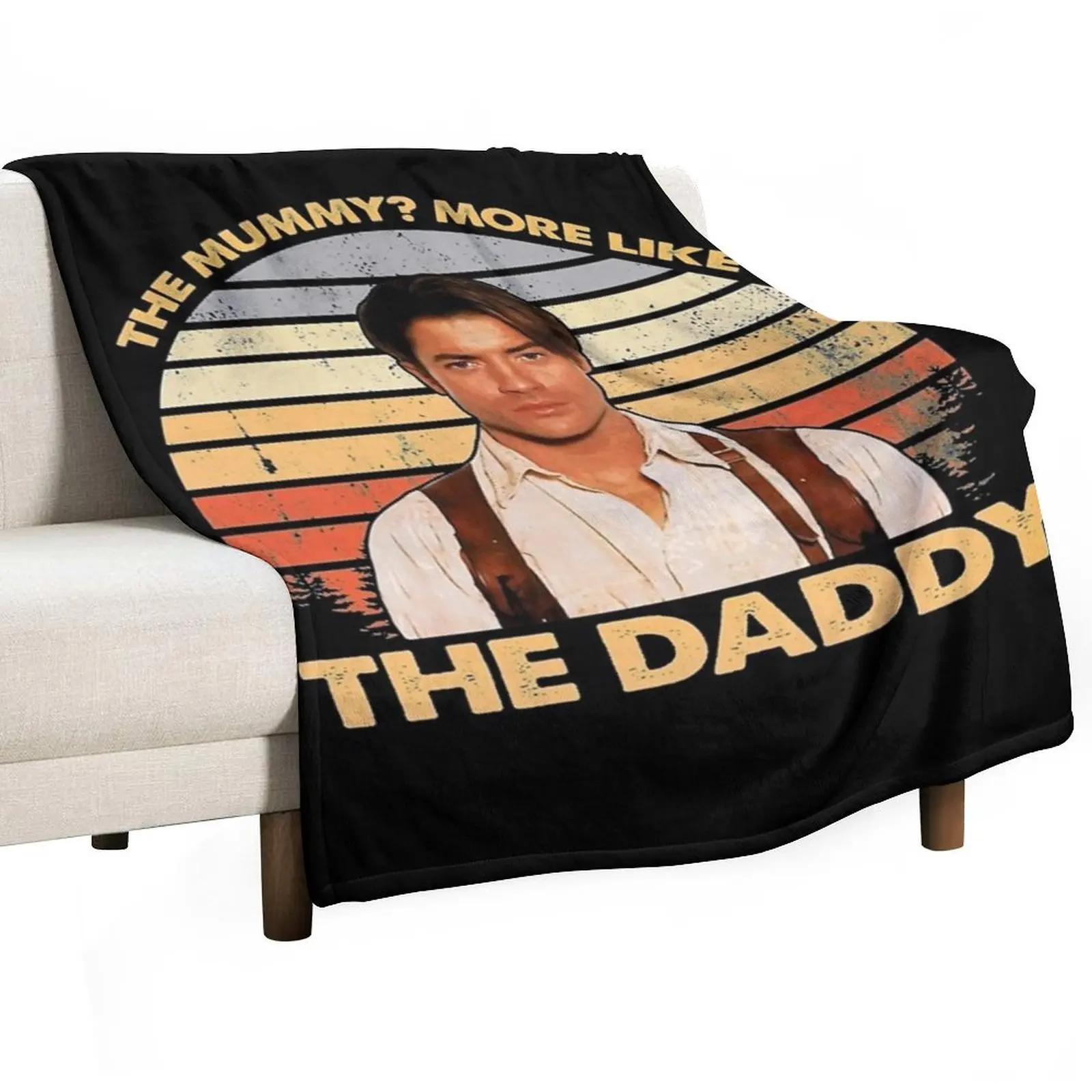 

Brendan-Fraser - The Mummy More Like the Daddy Throw Blanket Moving Soft Plaid Nap heavy to sleep Blankets