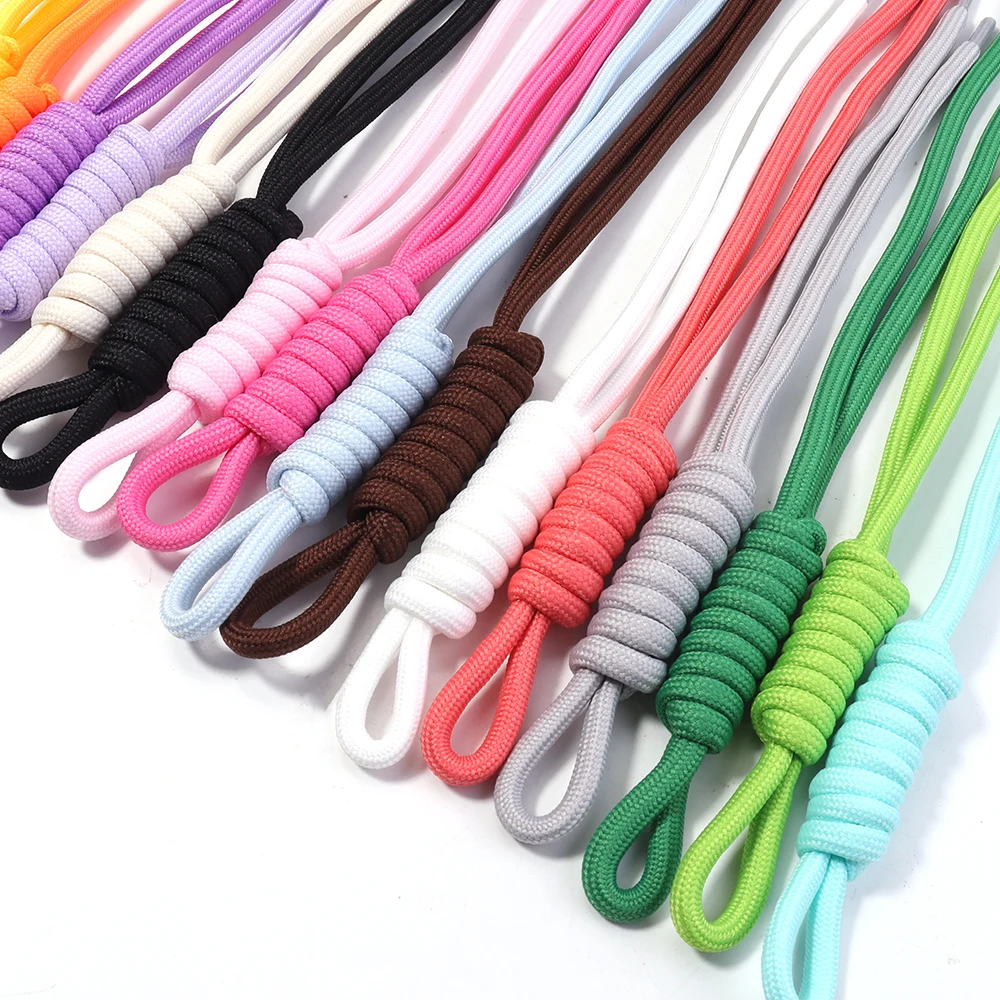5pcs/lot Colorful Braided Lanyard Keychain Handmade Knot Nylon Rope Cord Thread For DIY Key Chain Pendant Bag Accessories image 3