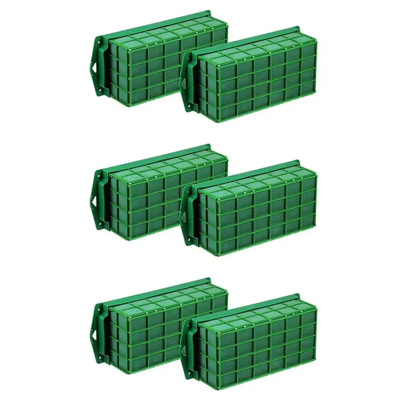 

A98E-6 Pcs Floral Foam Cage Flower Holder With Floral Foam For Flowers Cage Bowl For Table Centerpiece Floral Arrangement
