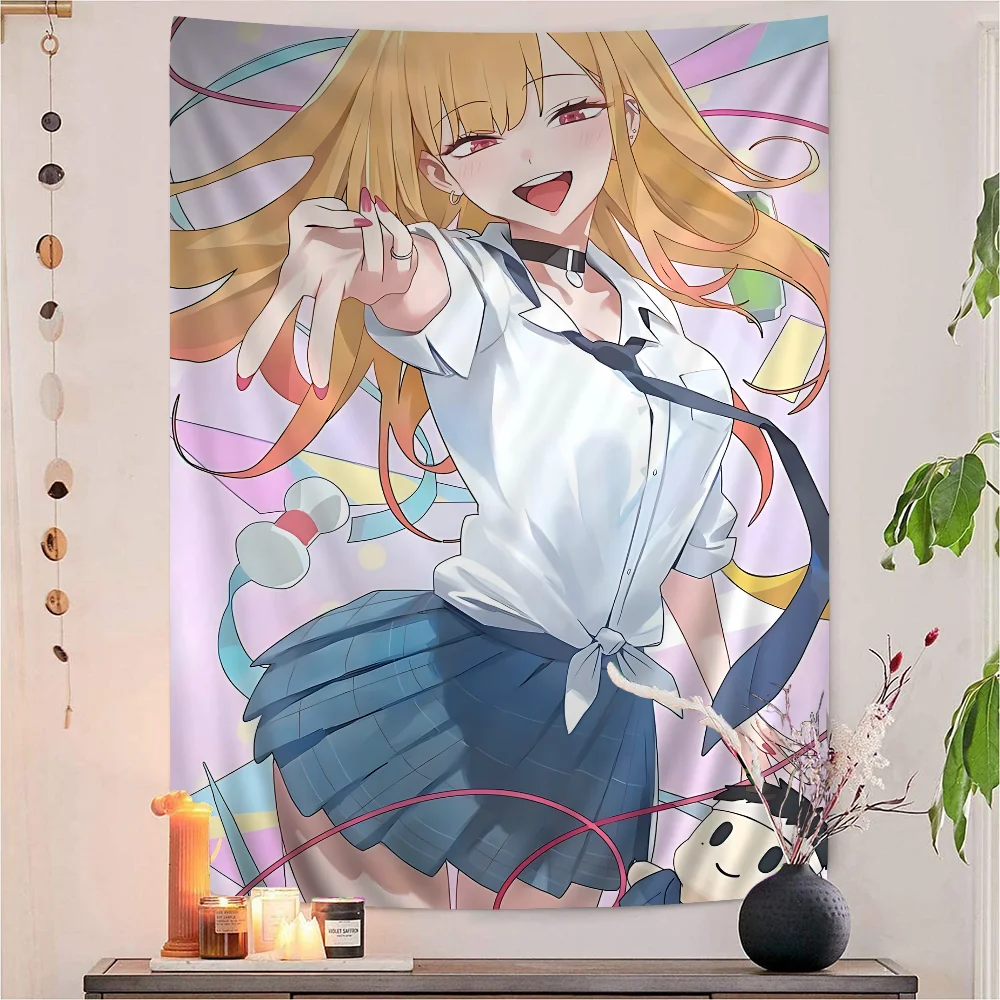 My Dress-Up Darling Marin Kitagawa Wall Tapestry - the Cosplay Enthusiast, Moe Cozy Room Decor for Romantic Comedy Anime Fans