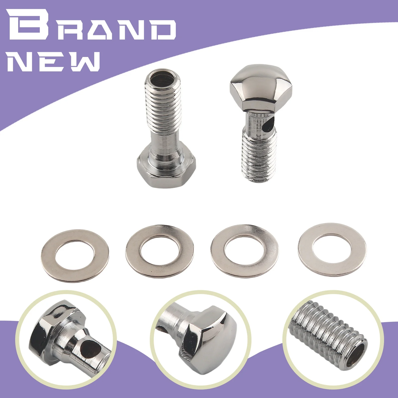 

Chrome Motorcycle Head Breather Bolts Kit CNC Aluminum For Harley FLHR Electra Glide Road King FLHRCI FLHS FLHT