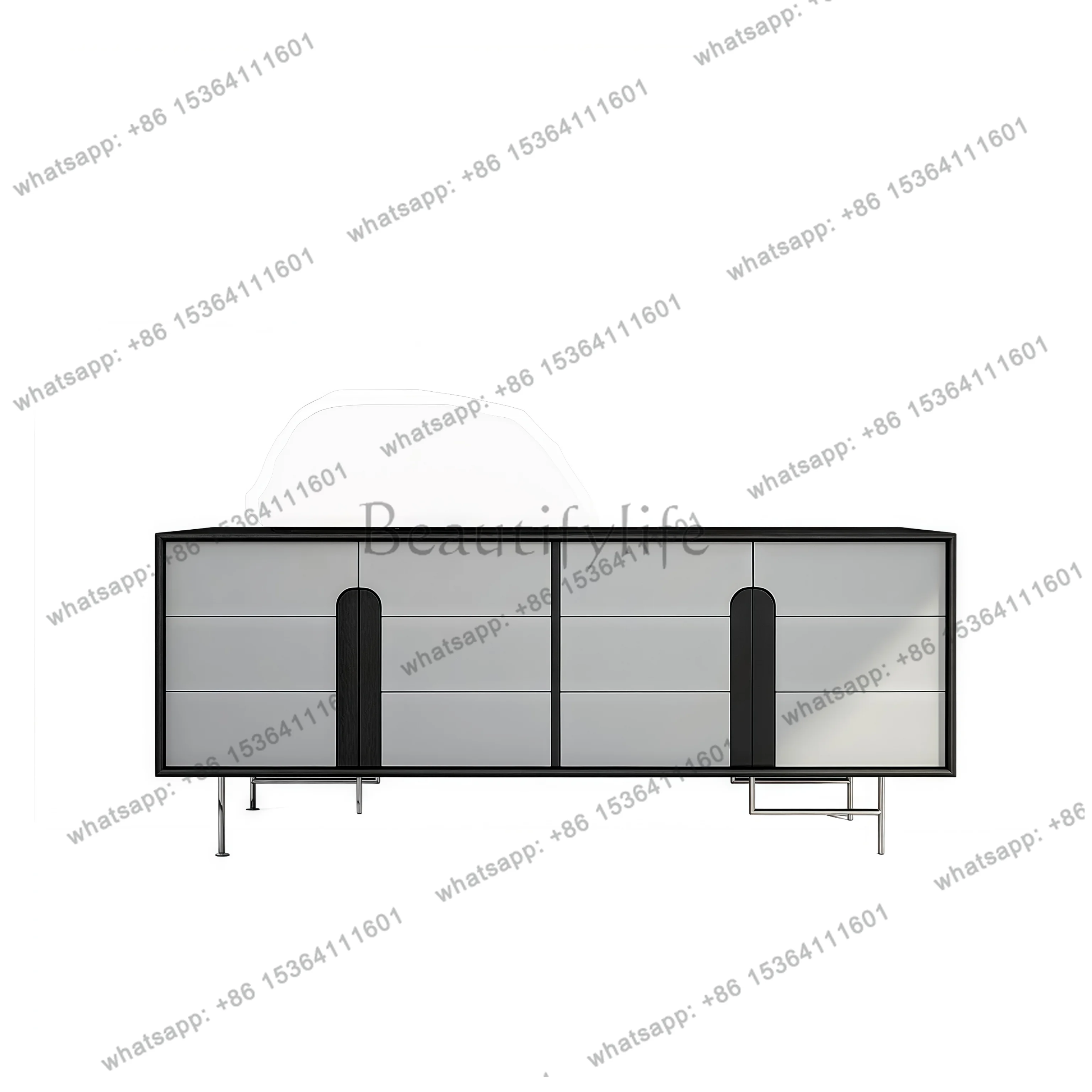 

Original Italian minimalist paint dining side cabinet living room against the wall storage porch storage decorative cabinet
