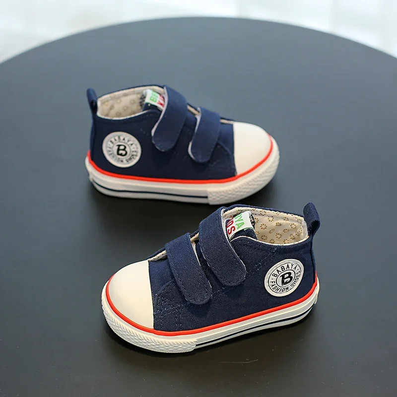 Baby Canvas Shoes 1-3 Years Old Baby Girls Shoes Breathable Soft Autumn 2023 Kids Fashion Toddler Shoes Boys Sneakers