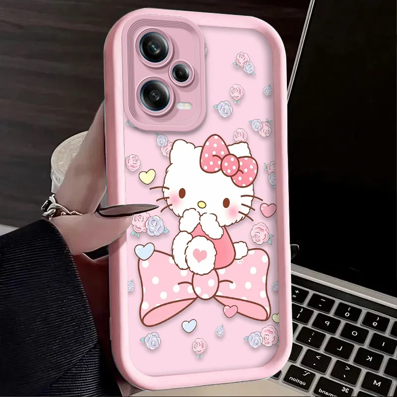 Hello Kitty Bella Cassa Del Telefono per Xiaomi Redmi Nota 13 14 12 11 Pro Plus 5G 12S 11S 10S 10 9 Redmi 14C 13C 12C 12 4G A3 A3X Etui