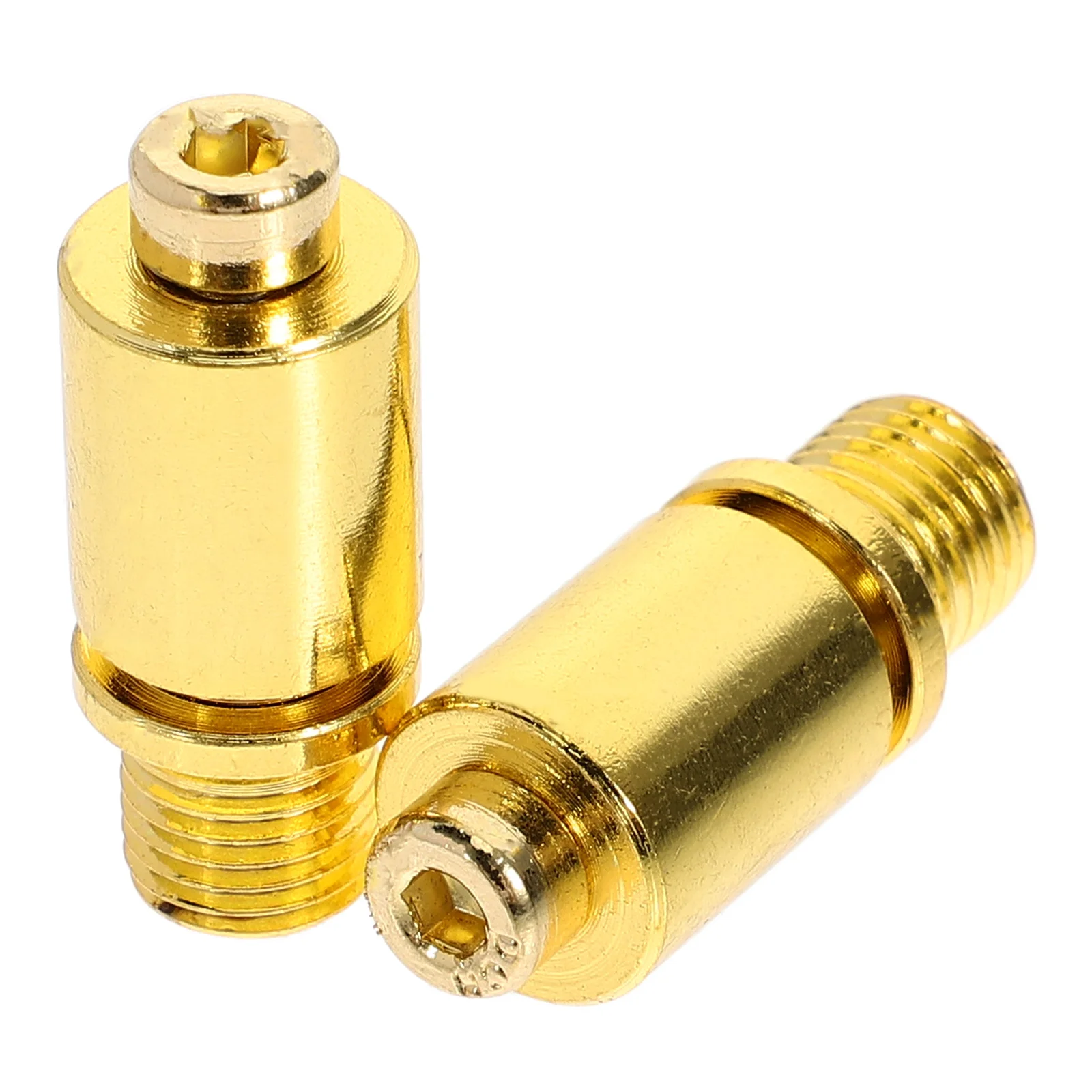 

2 Pcs Electric Guitar Bar Socket Shaker Jack Parts Metal Tremolo Arm Sockets for Golden Steel