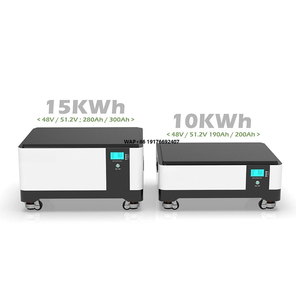 Stackable 51.2V 200AH 10KWH 300AH 15KWH LiFePO4 Battery 20KWH 30KWH 45KWH 50KWH 60KWH Solar Home Energy Storage System Battery
