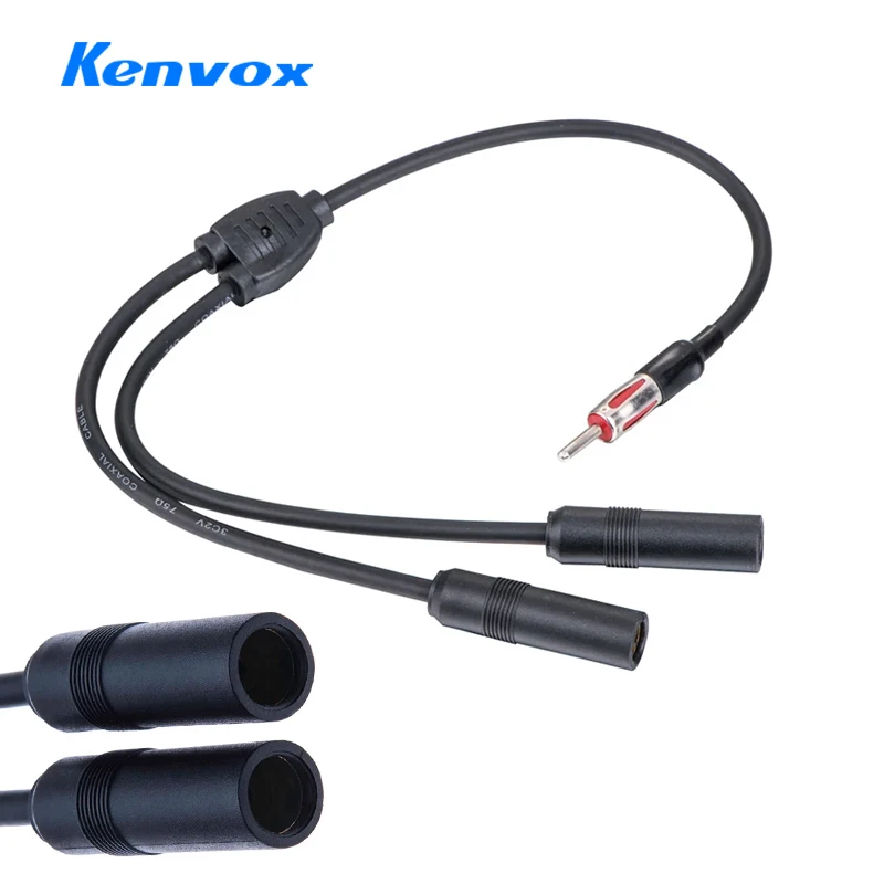 Car Antenna Cable Adapter 1 to 2 Radio Antenna Splitter Extension Cable Meet More Connectivity Needs Antenna For Car