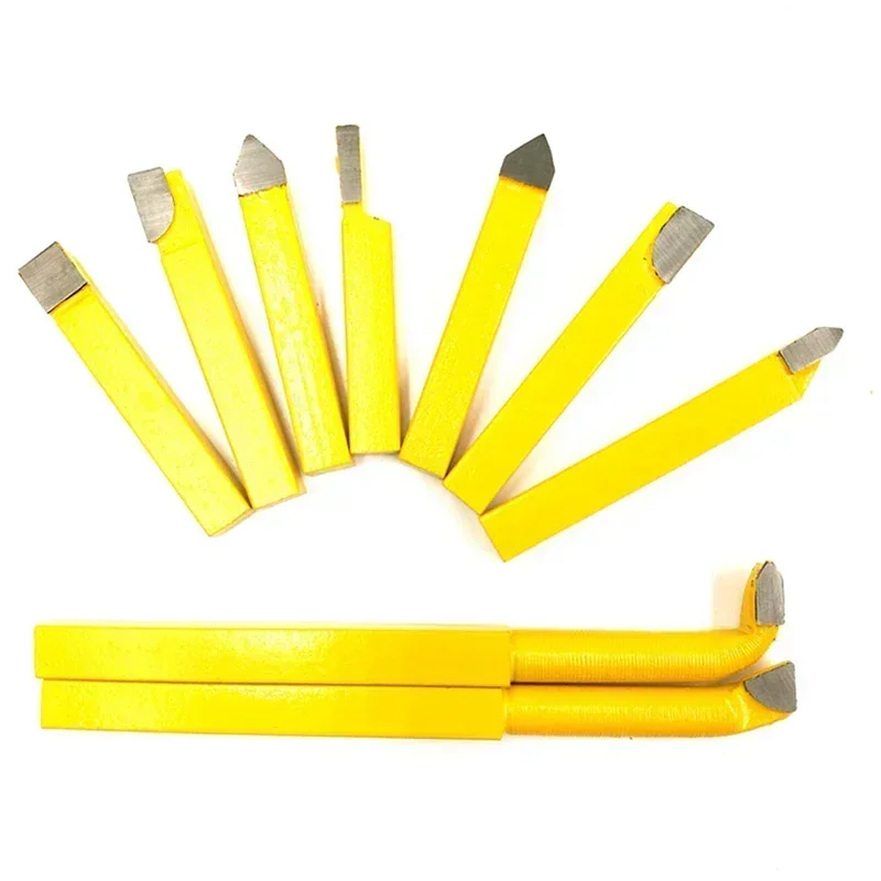 1pc Alloy Carbide Brazing Lathe Tool Set Tool Holder Metal Welding Head 11 Set Metal Milling Cutter