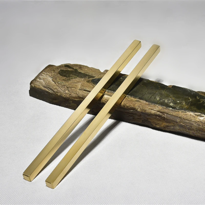 

Brass Paperweights Chinese Calligraphy Painting Brush Paperweight Metal Long Paper Weight Portable Simple Paper Pressing Prop