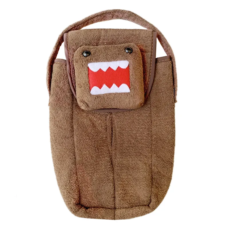 Domo Kun Plush Tissue Case Box Hanging Tissue Cover Holder Anime Cute Tissue Organizer Car Room Decoration