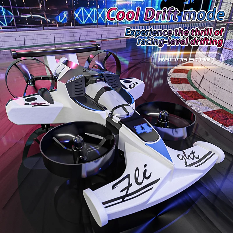 CZ04 2-IN-1 Land Air Dual RC Quadcopter & RC Drift Auto 2.4G Afstandsbediening Vliegtuig 360 Rotatie Headless Modus Elektrisch Vliegtuig