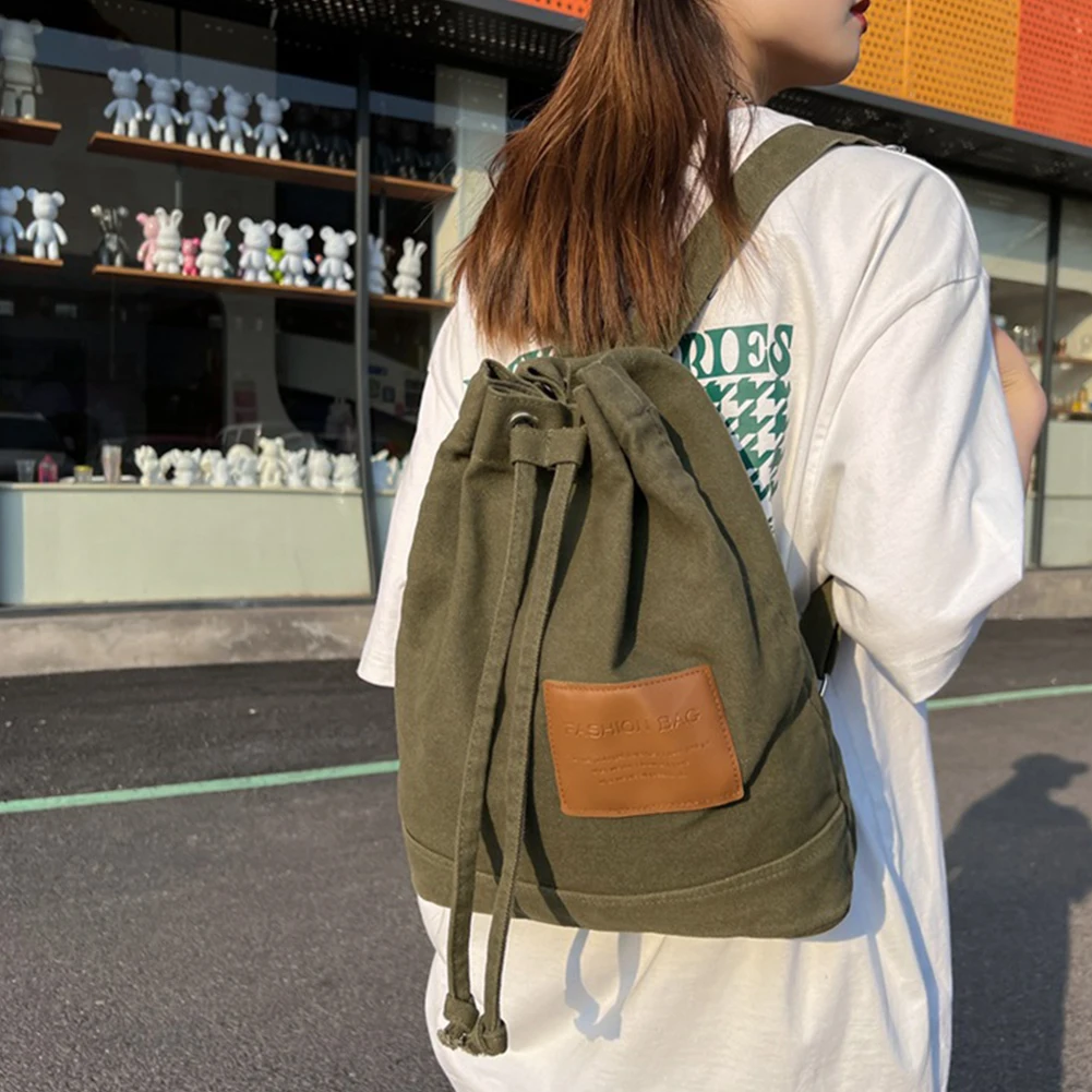 Vintage Canvas Backpacks Men Women Bags Travel Students Casual Hiking Travel Camping Backpack 2023 New Solid mochilas  Canvas 가방