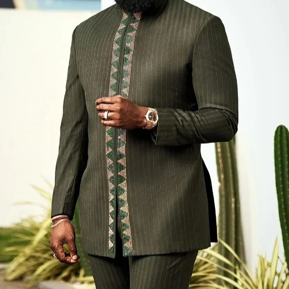 

Summer New Short Sets African Mens Designer Clothes Men's Sweat-shirt Set and Pants Party Evening Elegant Luxury Celebrity Suits