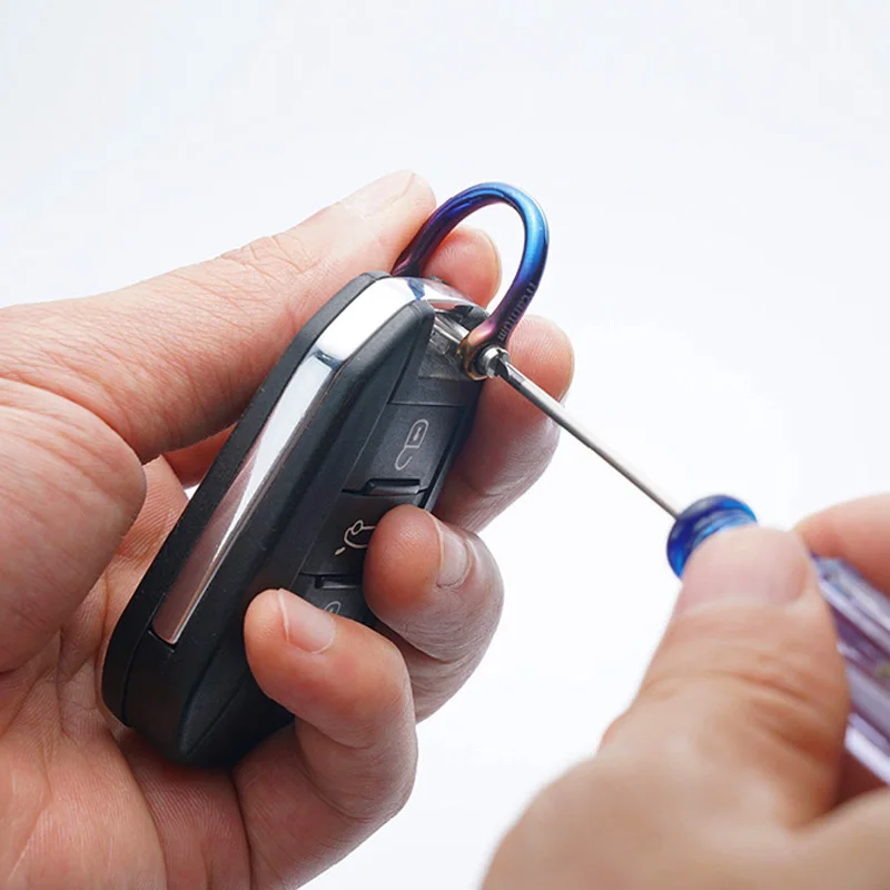 سبائك التيتانيوم حدوة الحصان مشبك مفتاح سلسلة التيتانيوم الاكسسوارات الطيران خفيفة الوزن حلقة رئيسية الرجال والنساء سيارة مفتاح سلسلة مشبك