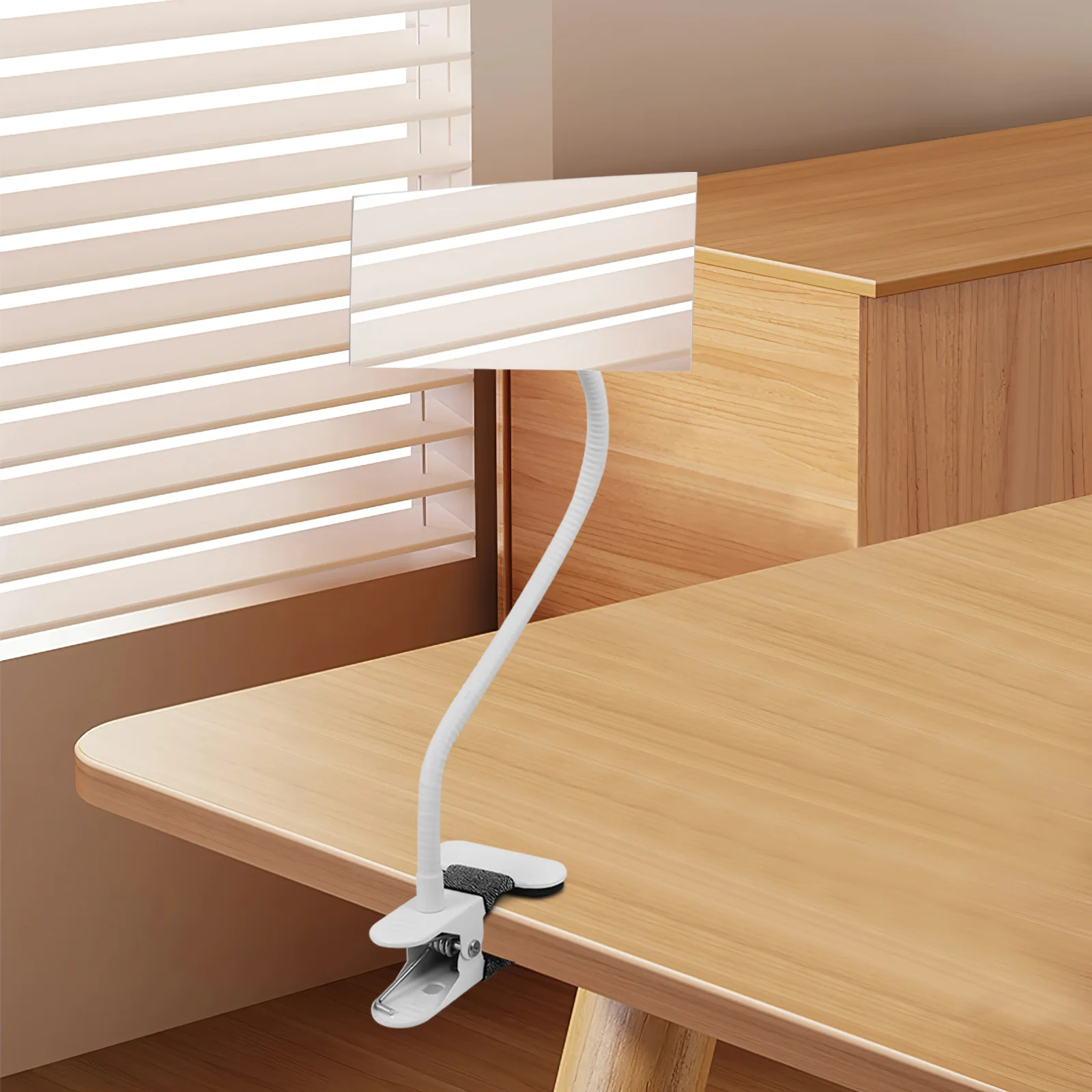 

Desktop Mirror Anti-Peeping Adjustable Angles Stable Desktop Clear Reflection Makeup Mirror for Office