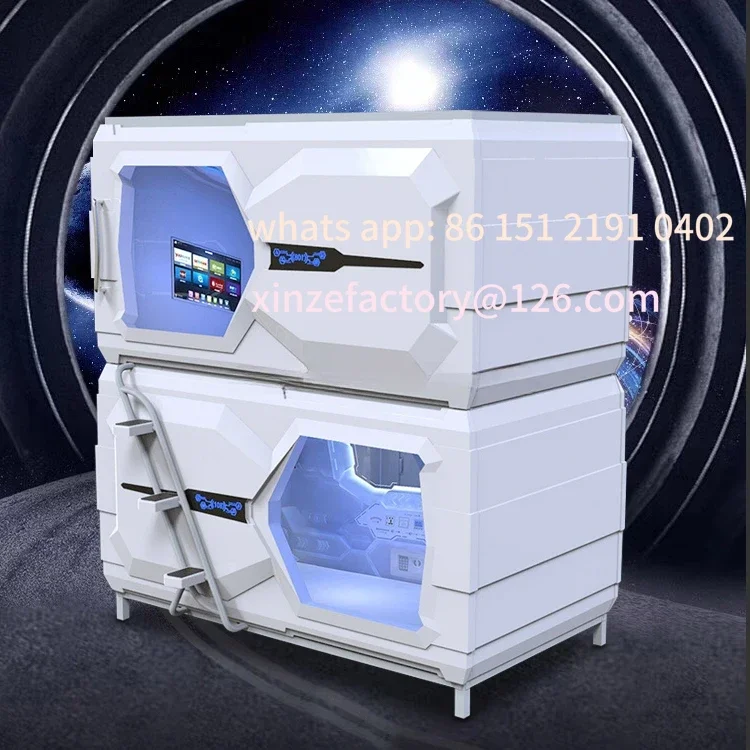 

Customizable single double soundproof capsule hotel bunk bed capsule beds sleeping pods