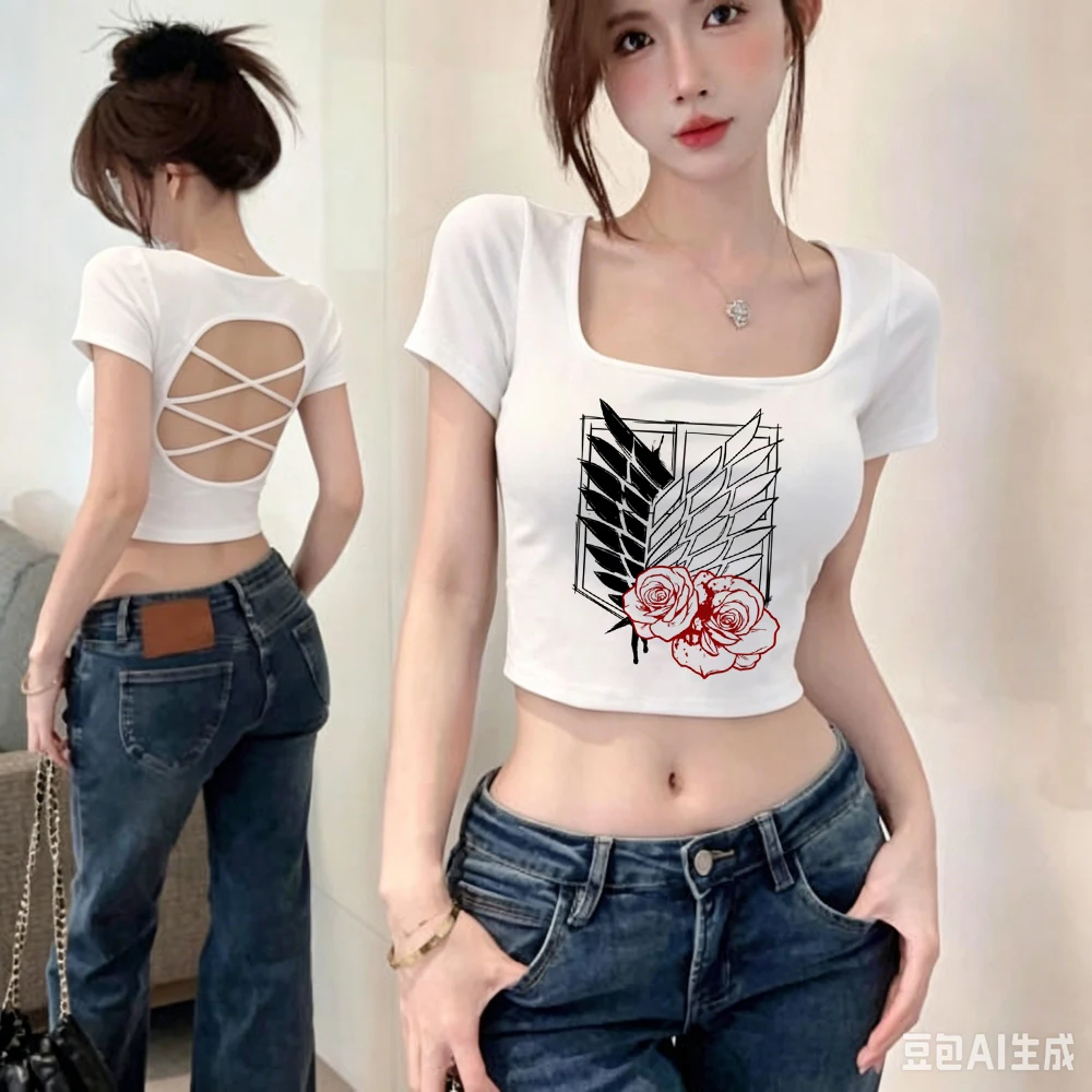 camiseta-vintage-attack-on-titan-estilo-shoujo-baddie-gyaru-meme-gotica-alternativa-fofa-moda-japonesa-e-coreana
