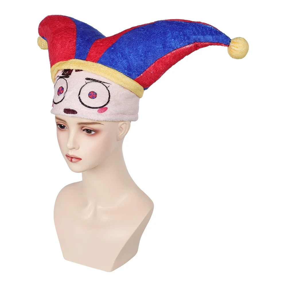 Pomni Hut Cartoon TV erstaunliche Cosplay digitale Zirkus Cosplay Kostüm Zubehör erwachsene Frauen Halloween Maskerade Requisiten Kopf bedeckung