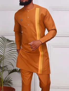 2 stuks afrikaanse traditionele jurken voor mannen kaftan outfits avond feestjurk afrika kleding dashiki sets gewaad kleding 2025