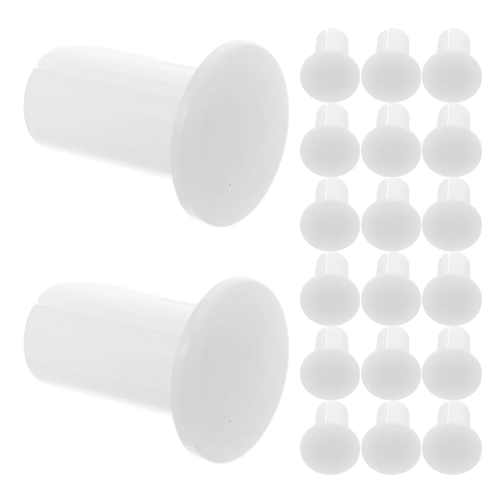 

20Pcs Clothes Rod Stopper Plastic End Caps for Drying Rack Shelf Connector Home Organization Sealing Solution