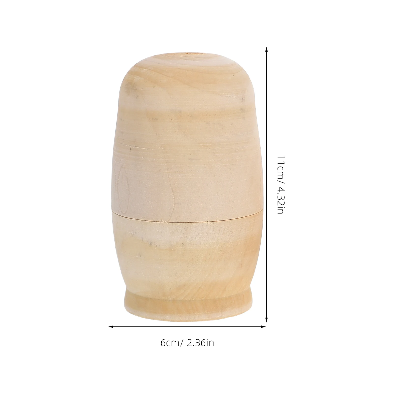 Conjunto de 3 Kits de Decoração de Mesa DIY Matrioska, Kits Inacabados para Pintura Infantil, Artesanato, Decoração de Festa em Casa