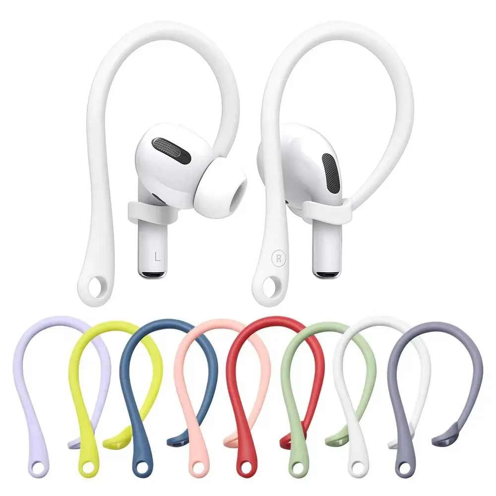 1 Pairs Anti-lost Earhooks for Apple AirPods 1 2 3 4 Sports Silicone Anti-drop Ear Hook For Airpods Pro Wireless Earphone Hooks - view 2
