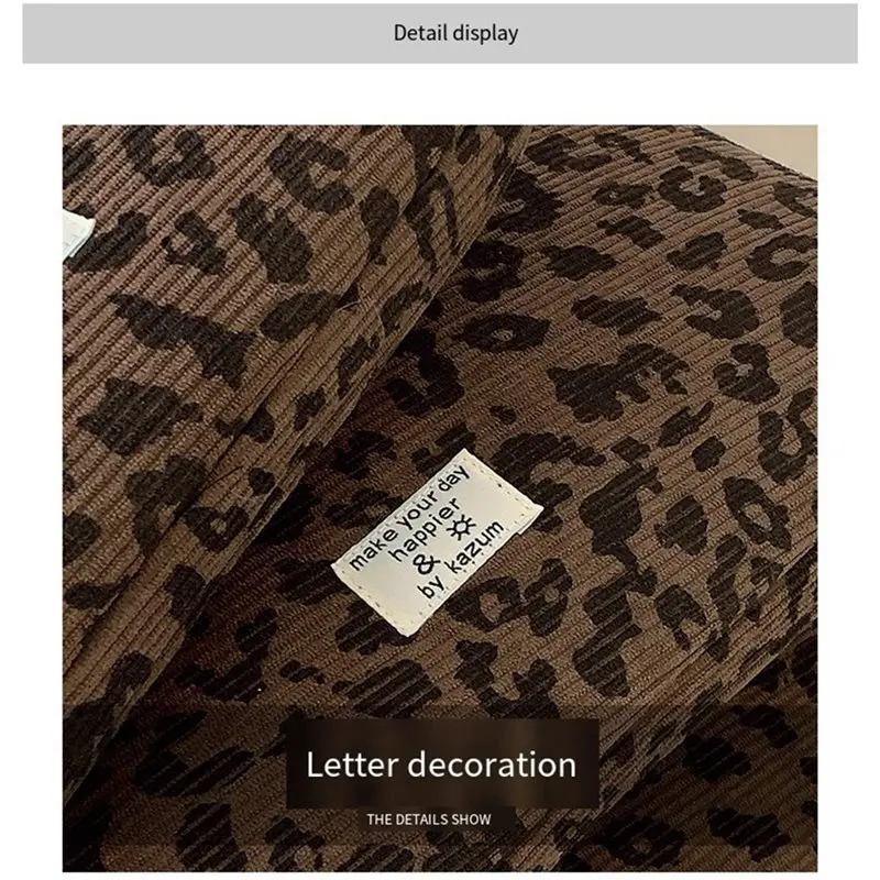 Fashion Leopard Print 13.3 14 Inch Laptop Shoulder Bag Tablet Sleeve Case Notebook DTC7
