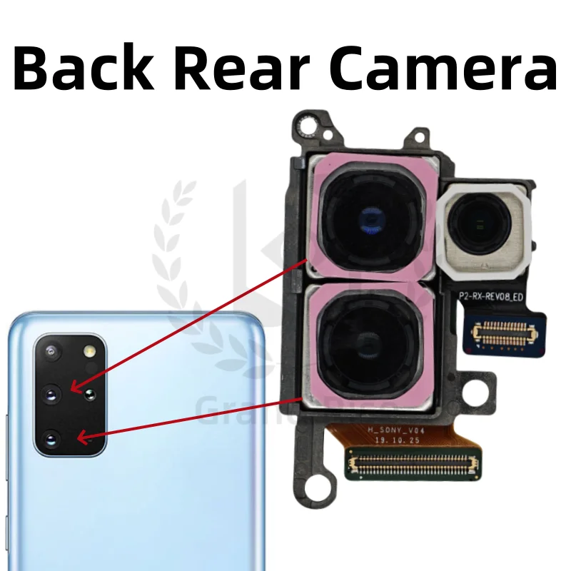 For Galaxy S20 + Plus 5G Camera Set for Samsung Galaxy S20 5G SM-G988B （elephoto + Depth + Wide + Main Camera）