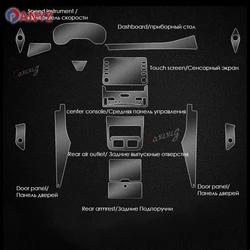 Car Interior Sticker Center Console Gear Air Door Navigation Touch Screen Panel For Toyota Avalon 2019-2023 Transparent Film