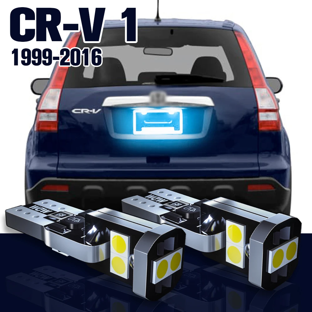 

License Plate Light Bulb 2pcs LED Number Lamp For Honda CR-V CR V CRV 1 2 3 4 Accessories 1999-2016 2011 2012 2013 2014 2015