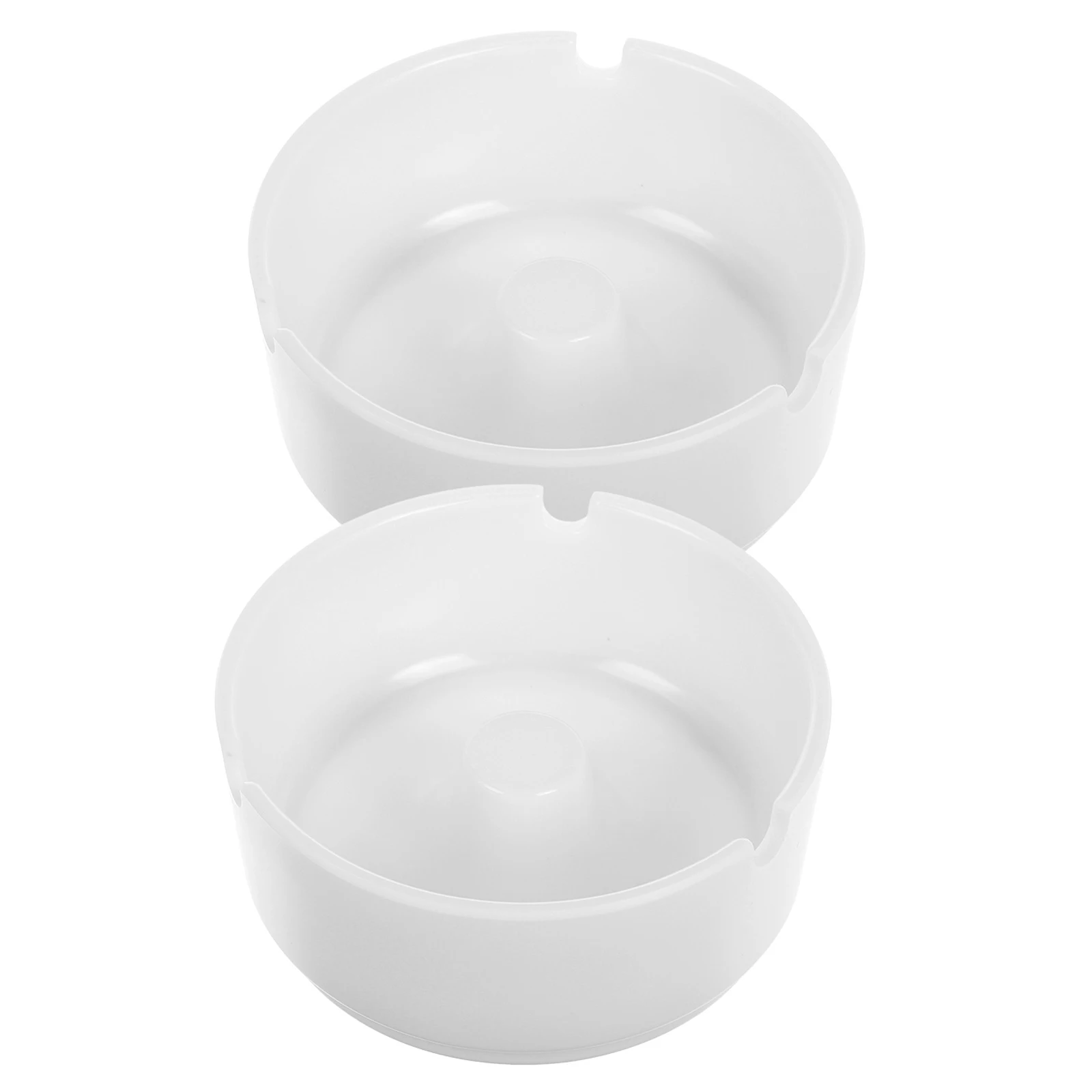 

2pcs Anti-fall Unbreakable Plastic Smoke Container Smoke Container for Ashtray For Men Home Office Hotel Round Small