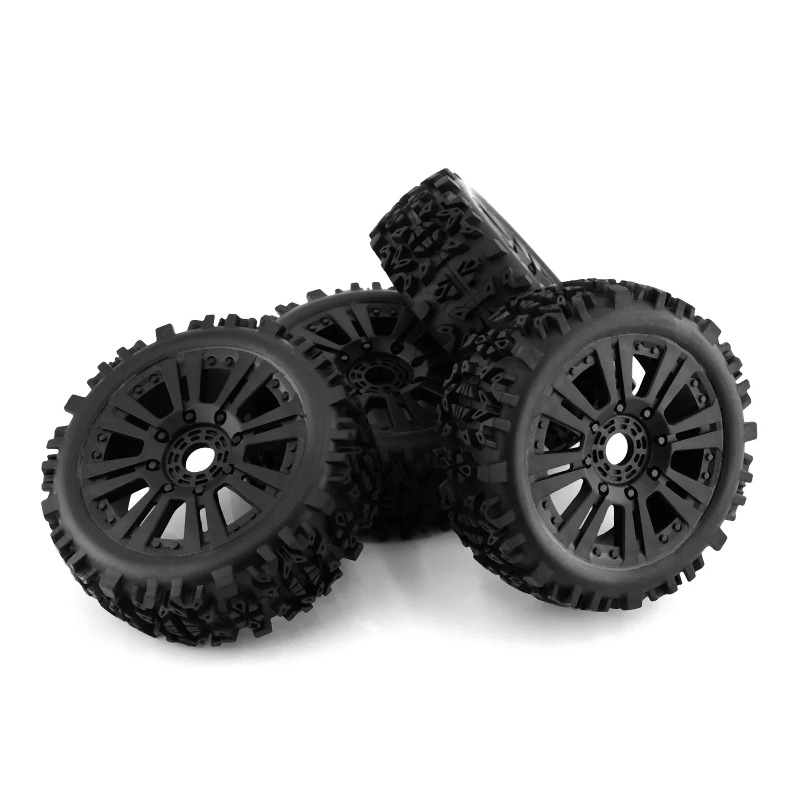 4pcs 120mm 1/8 RC Off-Road Buggy Wheels Tire 17mm Hex for ARRMA Typhon Talion Traxxas Redcat Team Losi Kyosho HPI HSP VRX RC Car